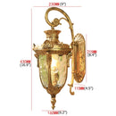 GobekUsa Bronze LED Outdoor Wall Lamp Classical Retro Sconces for Home Aisle