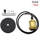 GobekUsa Industrial Pendant Light Lamp E27 90-265V Edison Bulb Holder Loft Home Decor