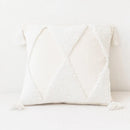 GobekUsa Diamond Tassel Cushion Cover 45x45cm White Yellow Green Handmade Sofa Bed