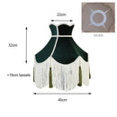GobekUsa Burgundy Wine Red Fabric Lampshade for Table, Floor & Pendant Light