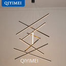 GobekUsa LED Chandeliers for Stair Hall Living Dining Room Indoor Lighting Fixture