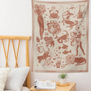 GobekUsa Constellation Tarot Boho Tapestry Wall Hanging Trippy Sun Moon Decor