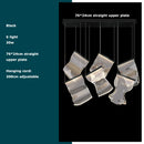 GobekUsa Golden Love Paper Chandelier: Postmodern LED Designer Lighting for Foyer