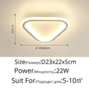 GobekUsa Black Led Ceiling Light for Home Entryway - Modern Balcony Indoor Lamp
