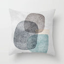 GobekUsa Geometric Stitch Print Pillow Cover - Modern Minimalist Office Cushion