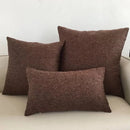 GobekUsa Ivory Sofa Cushion Cover Solid Basic 30x50cm - 60x60cm