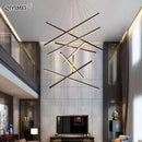GobekUsa LED Chandeliers for Stair Hall Living Dining Room Indoor Lighting Fixture