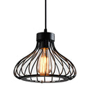 GobekUsa Black Metal Chandelier with E27 Edison Bulb Socket for Kitchen, Restaurant, Cafe