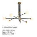 GobekUsa Geometric Glass Ball Chandelier: Post-modern LED Pendant Lights for Stylish Decor