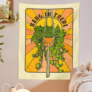 GobekUsa Botanical Tapestry Wall Hanging for 70s Aesthetic Home Decor