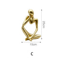 GobekUsa Gold Resin Sculpture | Nordic Luxury Technology Decor for Home & Office