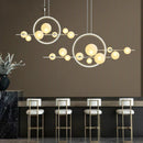GobekUsa Glass Ball LED Chandelier for Home Decor and Interior Lighting