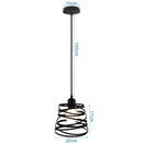 GobekUsa Industrial LED Pendant Ceiling Light for Home Living Room Kitchen Decor