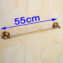 GobekUsa Brass Single Towel Bar in Antique Finish for Stylish Bathroom Décor
