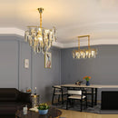 GobekUsa Art Deco LED Crystal Chandelier Lighting for Foyer