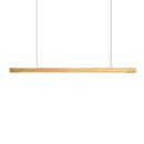 GobekUsa Black Walnut Log Strip Pendant Light for Dining Room, Office, and Bar
