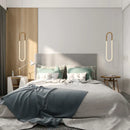 GobekUsa Gold Acrylic Ring Pendant Light for Modern Living Spaces