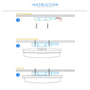 GobekUsa LED Ceiling Light: Modern Ultra-thin Panel, 6-48W, Surface Mounted for Living Room