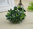 GobekUsa Green Leaf Vine Wreath Garland for Wedding & Christmas Home Decor