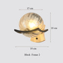 GobekUsa Japanese Moon Wood Wall Lamp - Minimalist Design - LED Sconce Lights