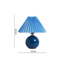 GobekUsa Japanese Ceramic Table Lamps Living Room Pleated Skirt Lampshade Warm Bedroom Lighting