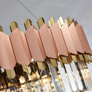 GobekUsa E14 LED Crystal Stainless Steel Rose Gold Pendant Lights