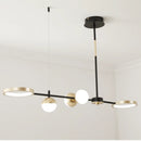 GobekUsa Black Gold Minimalist Chandelier for Dining Room Home Decor