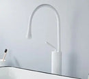 GobekUsa Gold & Marble Basin Faucet: Single Handle Swivel Sink Water Crane