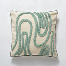 GobekUsa Blue Tufted Geometric Boho Style Cushion Cover 45x45cm for Home Decor