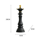 GobekUsa Chess Pieces Figurines: The Queen's Gambit Decor for Home & Office