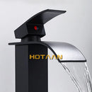 GobekUsa Black Plated Brass Basin Faucet Single Lever Hot&Cold Mixer Tap
