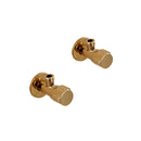 GobekUsa Gold Solid Brass Wall Mount Triangle Valve for Faucet and Toilet
