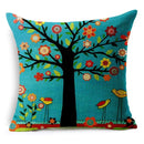 GobekUsa Green Leaves Decorative Throw Pillowcase 45*45cm for Sofa Home Decor