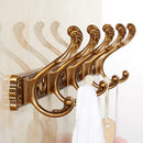 GobekUsa Antique Bronze Carved Robe Hook Towel Hanger for Bathroom and Kitchen