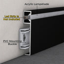 GobekUsa LED Skirting Line Aluminum Profile Baseboard for Backlight Strip Lights