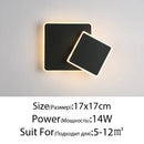 GobekUsa LED Wall Lamps: Modern Spin Design for Bedroom, Hall, Living Room - 90-260V