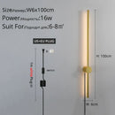 GobekUsa Black LED Wall Sconce for Living Room Bedroom Lighting