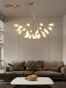 GobekUsa Elegant Firefly Chandelier - Luxury Nordic Bedroom & Restaurant Lighting