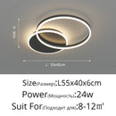 GobekUsa LED Rings Ceiling Chandelier for Decorative Living Room, Dimmable Indoor Lamps