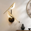 GobekUsa Bird Design Gold Plating LED Wall Sconce for Stylish Home Lighting