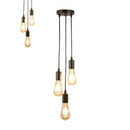GobekUsa 3-Head LED Pendant Lamp Industrial Ceiling E27 Retro Hanging Light