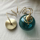 GobekUsa Brass Glass Pendant Chandelier, Retro Design, E27, Bedroom Bar Hanging Light