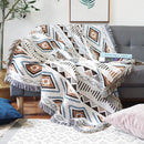 GobekUsa Knitted Nordic Plaid Blanket - Cozy Home Decor and Sofa Cover