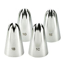 GobekUsa Large Stainless Steel Pastry Tips Set for Cake Decorating and Baking