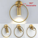 GobekUsa LED Wall Lamp: 180º Rotation Bedside Sconce, Indoor Lighting Fixture, E27 Bulb Home Decor