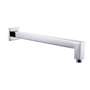 GobekUsa Bright Chrome LED Rainfall Shower Head: Color Changing Brass Rectangular Shower Faucet