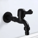 GobekUsa Antique Black Brass Wall Mount Bibcock Tap for Outdoor Garden and Washing Machine