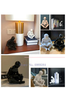 GobekUsa Creative Ceramics Sculpture for Modern Desktop Bookcase Decor and Home Craft Decoration