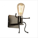 GobekUsa Creative LED Wall Light Indoor Wall Sconce Modern Art Decor Iron E27