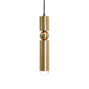 GobekUsa Golden Cylinder Pipe LED Pendant Light - Modern Nordic Design
